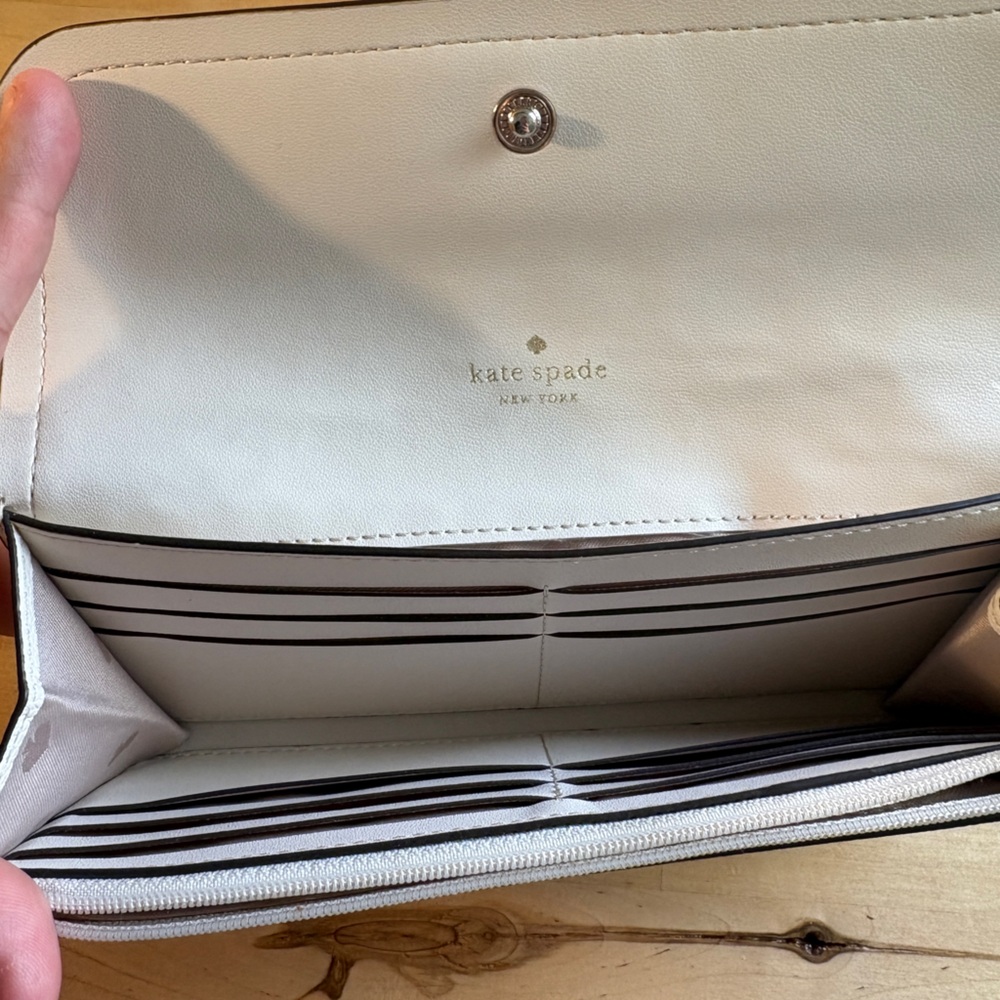 Kate Spade Ivory Leather Wallet - Picture 3 of 4